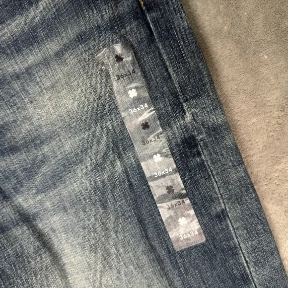 Lucky Brand Jeans Mens 36x34 412 Athletic Slim 2 Way Stretch Medium Wash Denim - Picture 5 of 15
